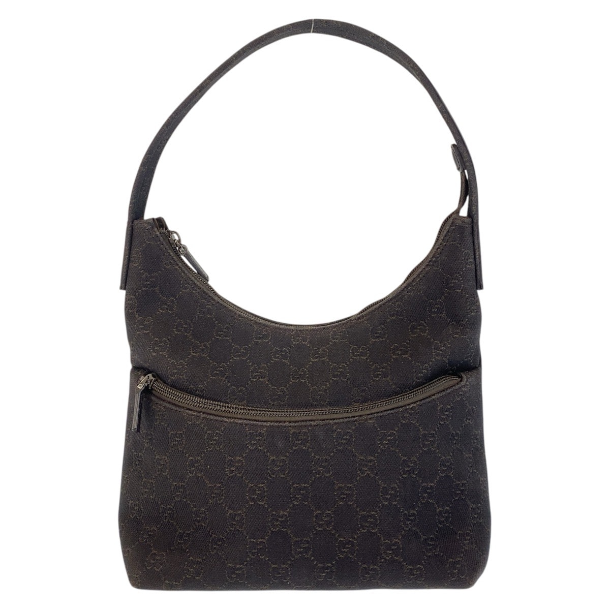 美品 GUCCI グッチ ブラウン GGキャンバス ショルダーバッグ 504724 【中古】
