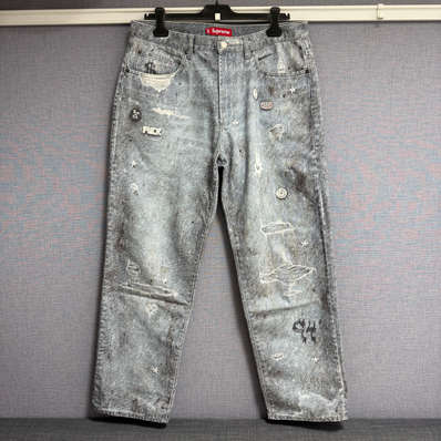 Supreme HJR Trompe Loeil Loose Fit Jean "Blue"