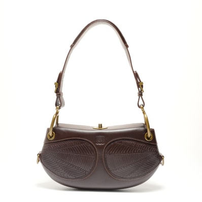 ロエベ LOEWE アナグラム ターンロック ショルダーバッグ【中古】