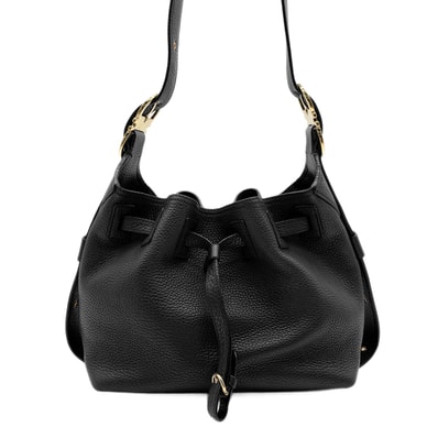 Salvatore Ferragamo サルヴァトーレフェラガモ ガンチーニ 巾着 ショルダーバッグ
ポーチ付 レザー ブラック レディース
【中古】