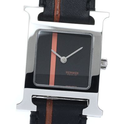 ☆良品 ★保 エルメス Hウォッチ クォーツ レディース 【中古】
