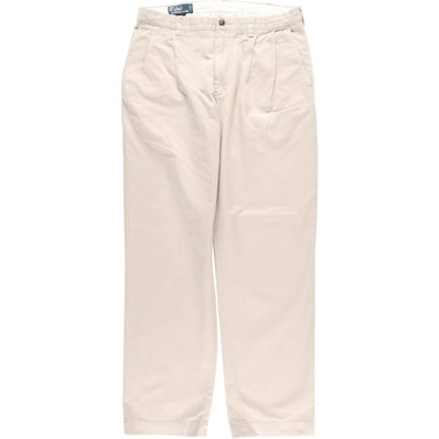 古着 ラルフローレン Ralph Lauren POLO by Ralph Lauren REVERSE PLEATED PROSPECT PANT ツータック チノパンツ メンズw34相当/eaa477304