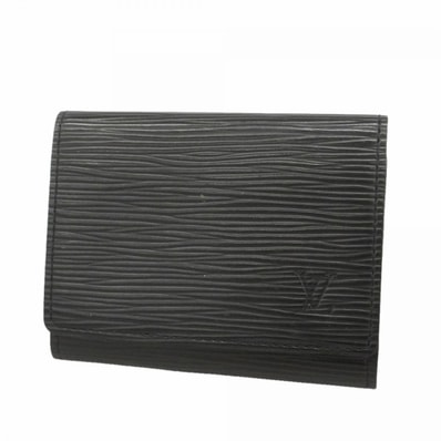 【6fd5206-k】ルイヴィトン 名刺入れ エピ アンヴェロップカルトドゥヴィジット M60652 ノワール【中古】メンズ レディース ユニセックス