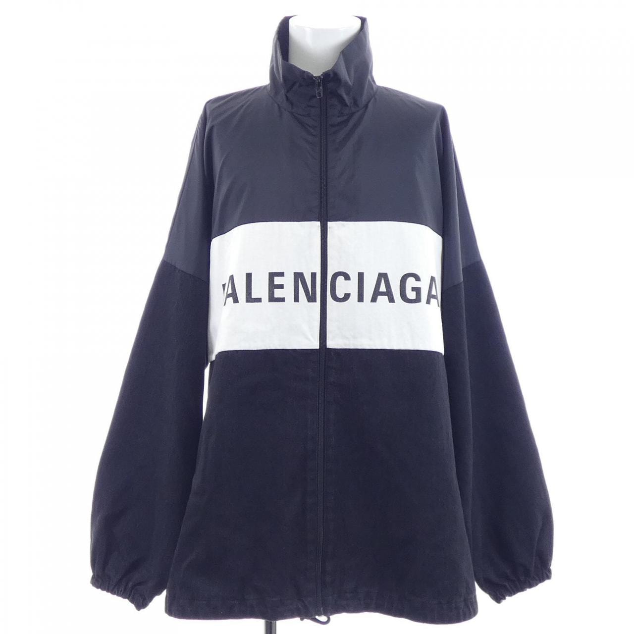 バレンシアガ 18SS バックロゴ クラッシュ デニムジャケット 