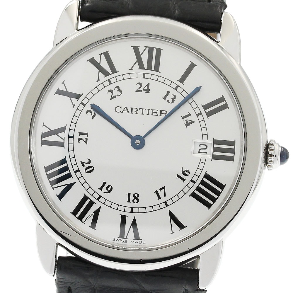 ☆良品 カルティエ ロンドソロ デイト W6700255 メンズ 【中古】