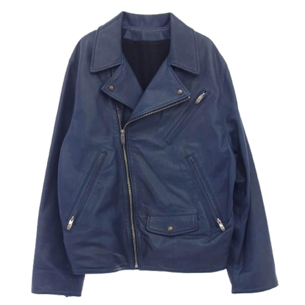 PORTER CLASSIC ポータークラシック レザージャケット PC RIDERS JACKET W/LOVE&PEACE SILVER ダブルライダース ジャケット ラブアンドピース【中古】