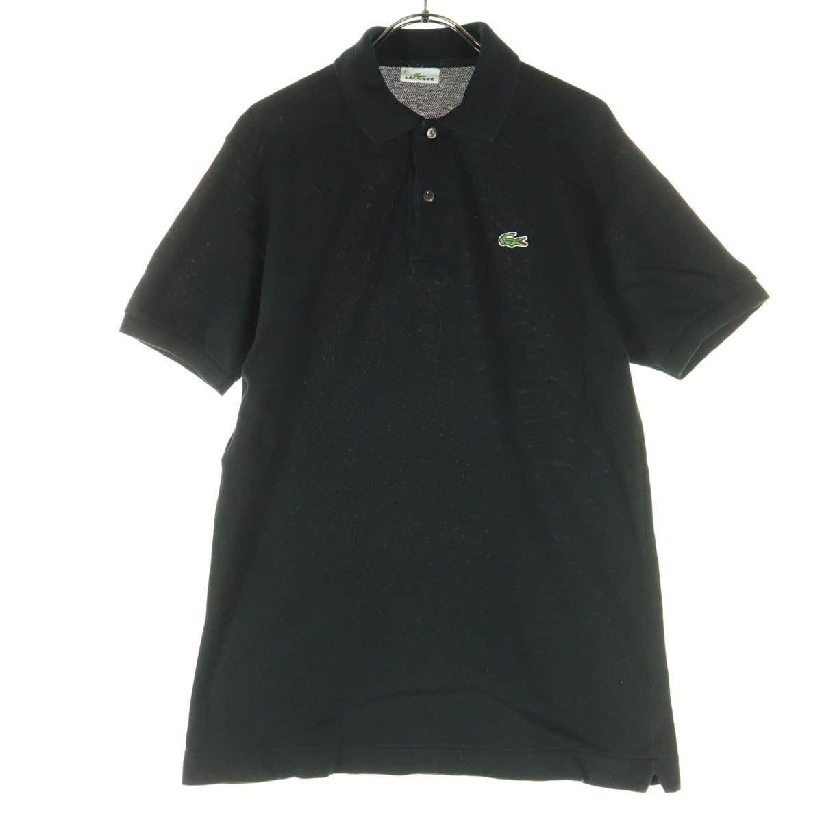 LACOSTE ラコステ 日本製 ワンポイントロゴ 半袖 ポロシャツ 3 ブラック