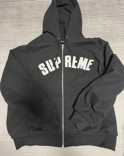 Supreme Arc Thermal Zip Up Hooded Sweatshirt "Black"