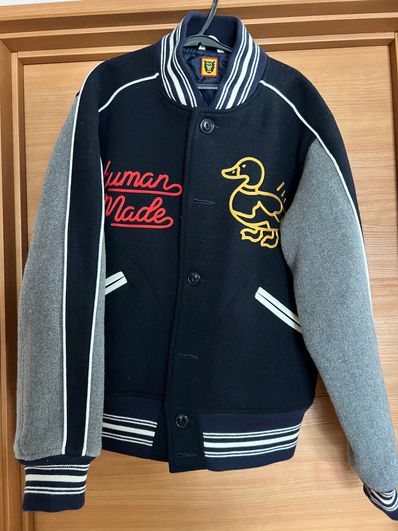 HUMAN MADE VARSITY JACKET "Navy"