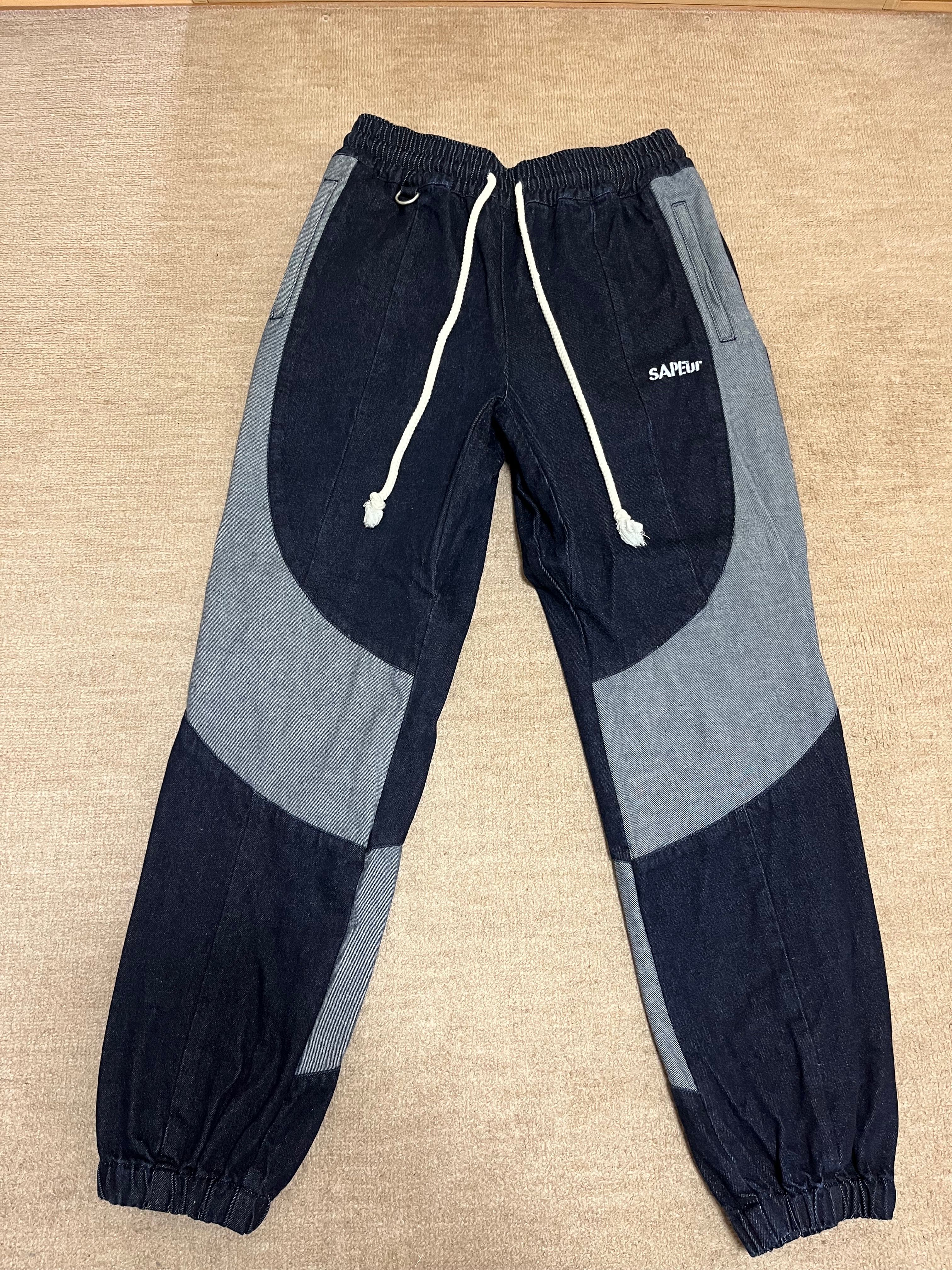 Sapeur Denim Track Pants "Indigo"