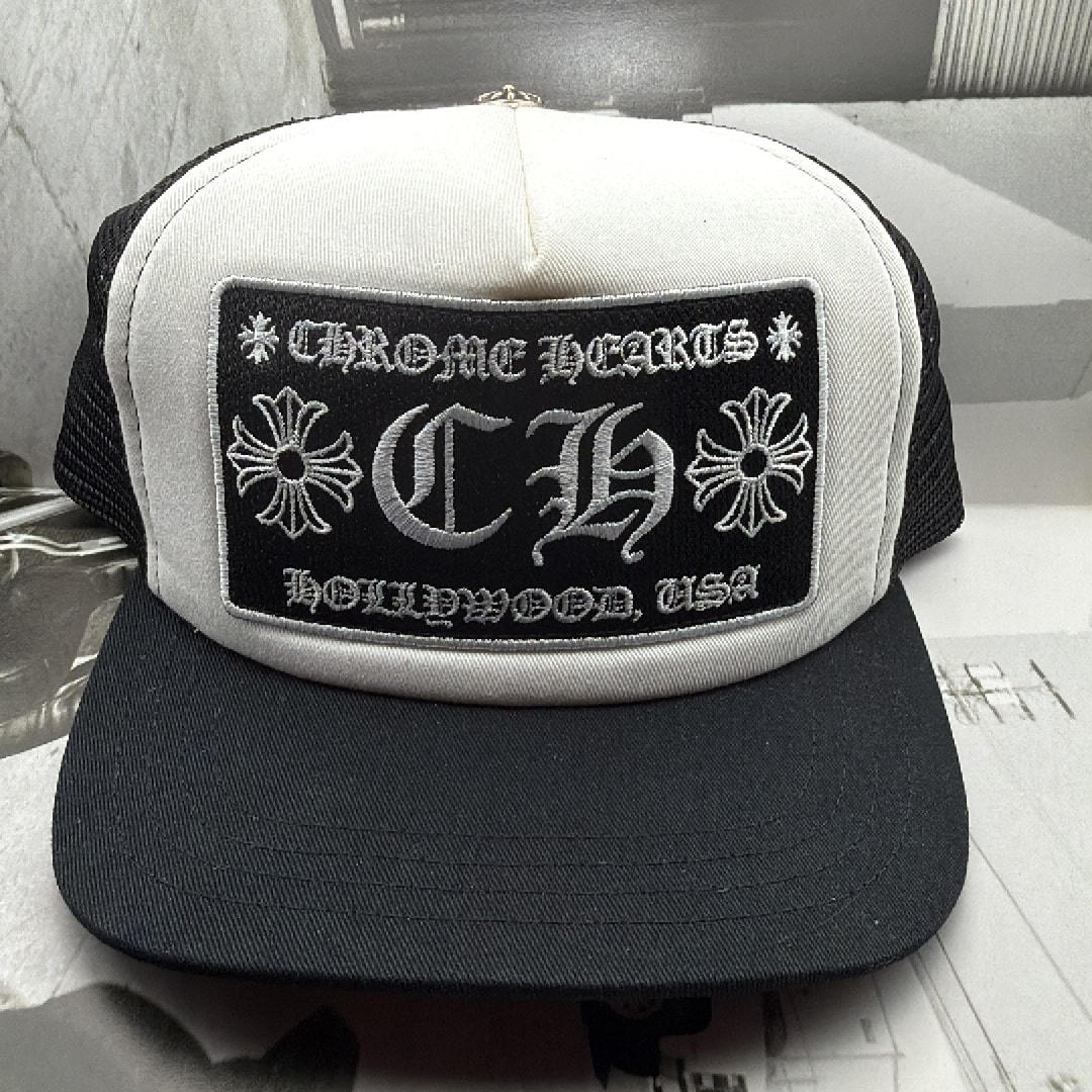 Chrome Hearts Trucker Cap CH "Black/White"