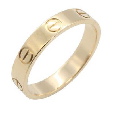 カルティエ CARTIER ミニラブリング リング・指輪 ジュエリー K18(イエローゴールド) メンズ レディース ゴールド系 B4085000 【中古】