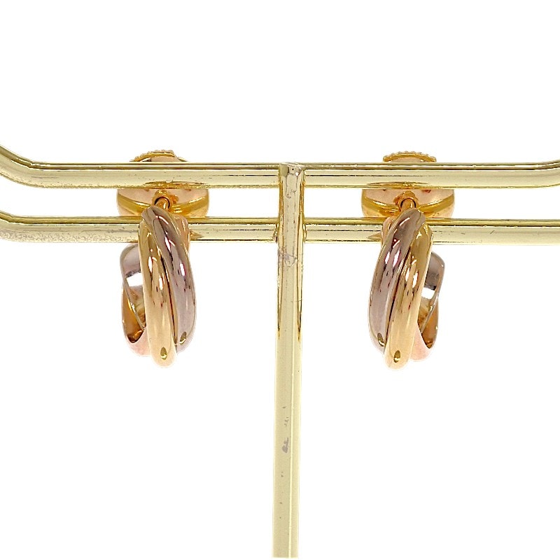 カルティエ トリニティ イヤリング ピアス K18【中古】【Aランク】