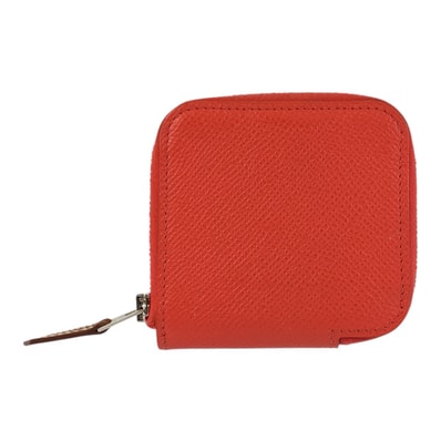 美品 HERMES エルメス アザップ コンパクトミニ シルクイン ジャイプール シルバー金具 ヴォーエプソン コインケース 小銭入れ T刻印 602004 【中古】
