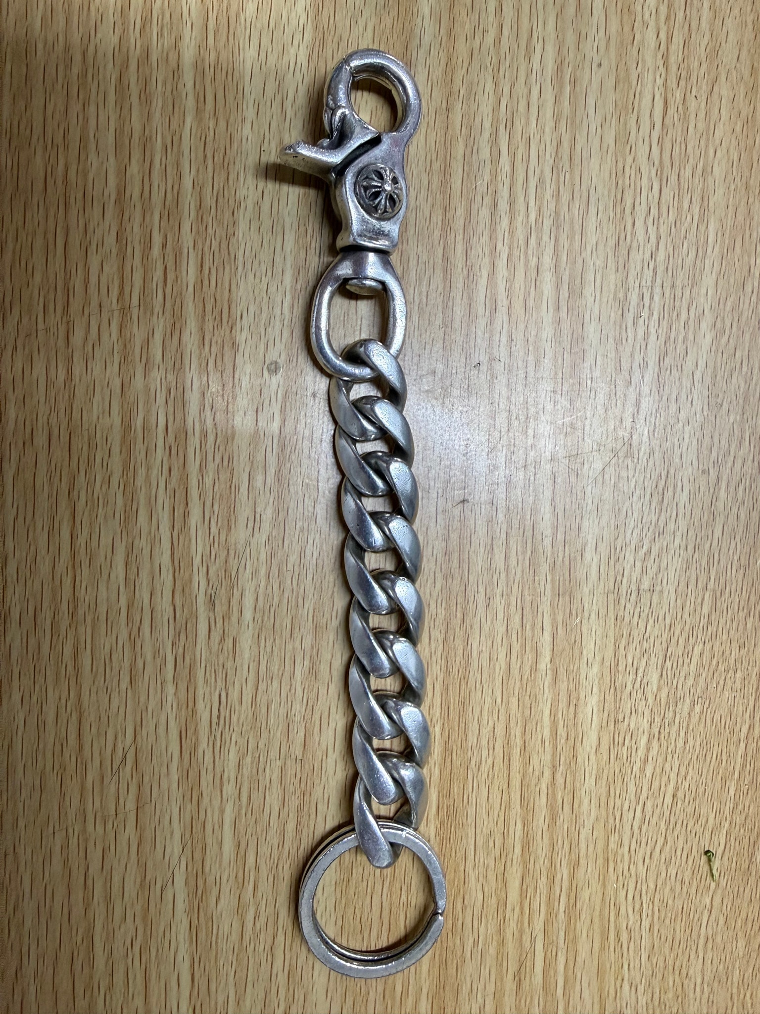 Chrome Hearts Classic Link Key Ring Long "Silver"
