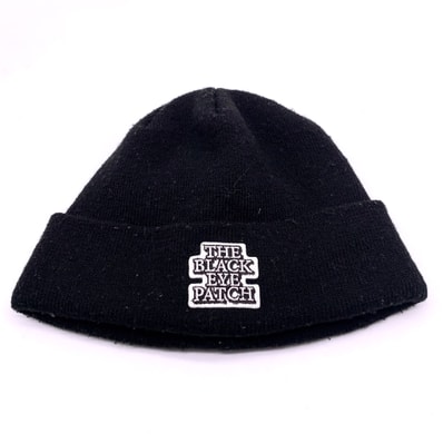 Black Eye Patch OG Label Beanie "Black"