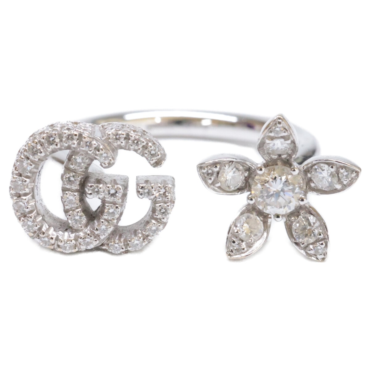 グッチ 750WG フローラ ダブルG ダイヤモンド