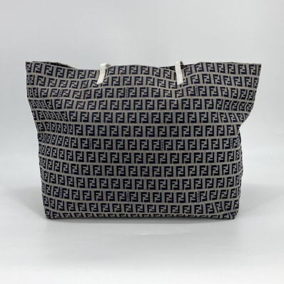 FENDI(フェンディ) ズッキーノ ズッカ柄 キャンバス 8BH025 トートバッグ ブラウン