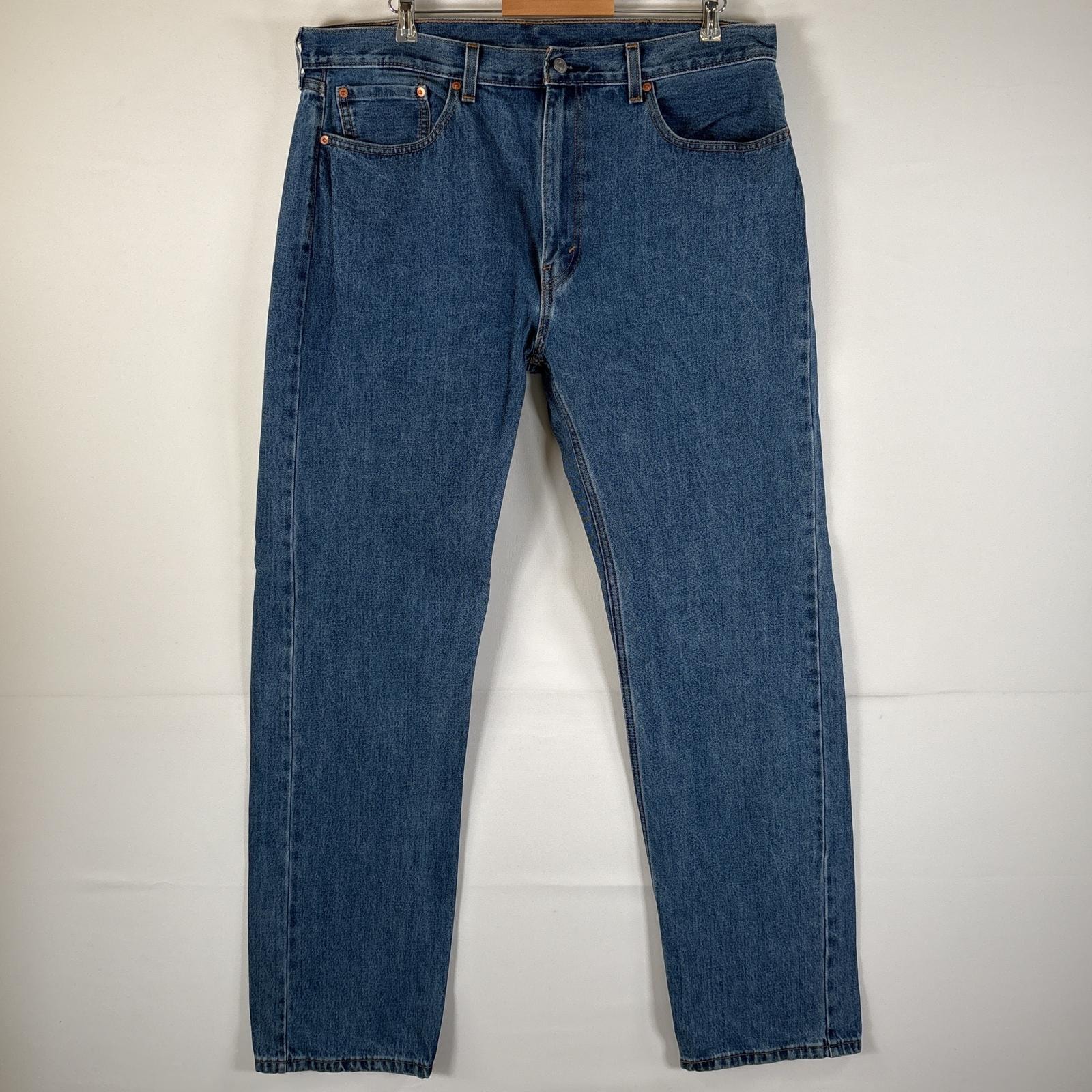 古着 リーバイス Levi's デニムパンツ 505 ブルーデニム ジーンズ ジーパン ストレート 大きいサイズ コインポケット インディゴブルー メンズ