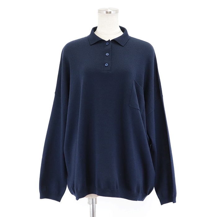 美品 ロエベ ポロシャツ レディース ネイビー XS LOEWE