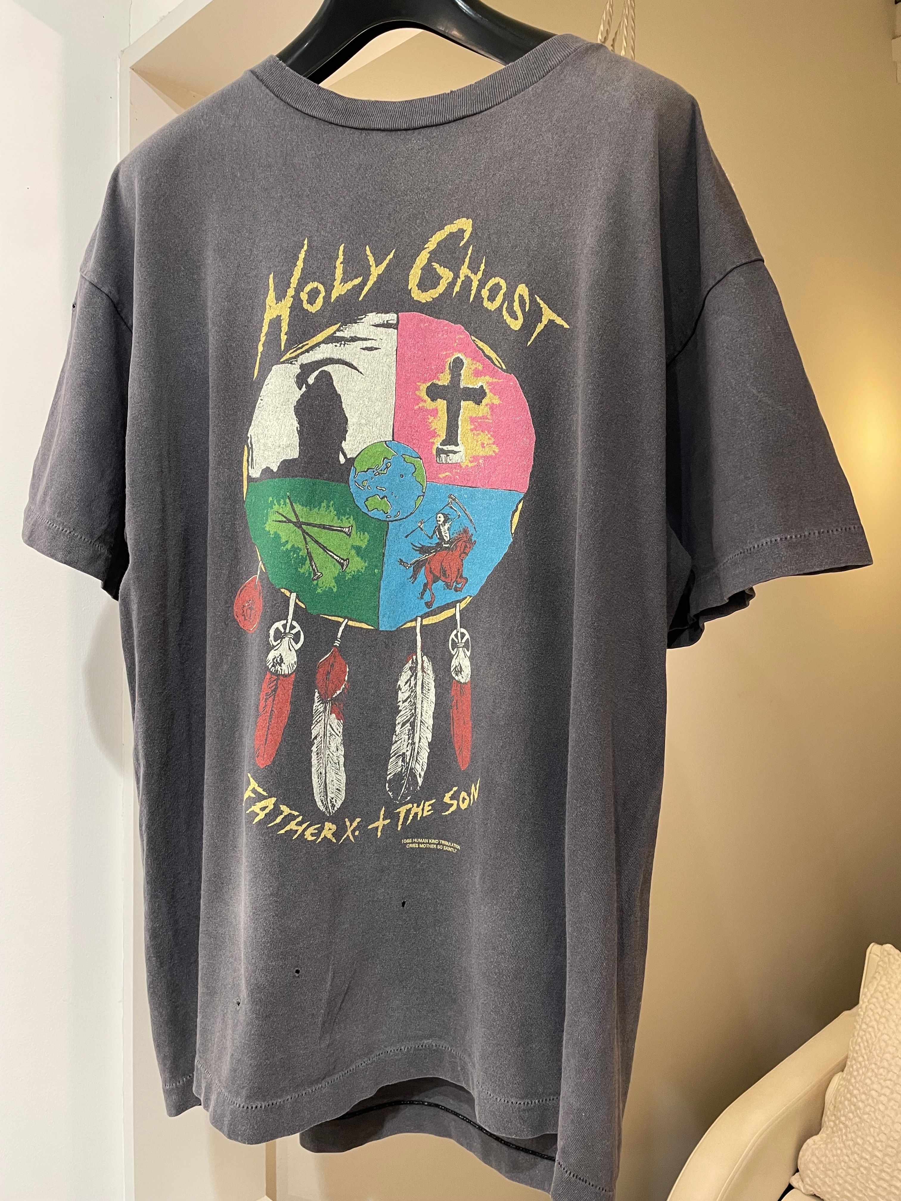 SAINT Mxxxxxx x LASTMAN Holy Ghost Short Sleeve T-Shirt "Black" 24SS