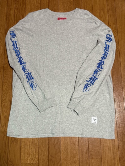 Supreme Old English L/S Top "Heather Grey"