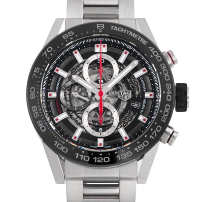 TAG HEUER タグホイヤー カレラ キャリバー ホイヤー01 クロノグラフ CAR2A1W.BA0703 ステンレススチール【中古】