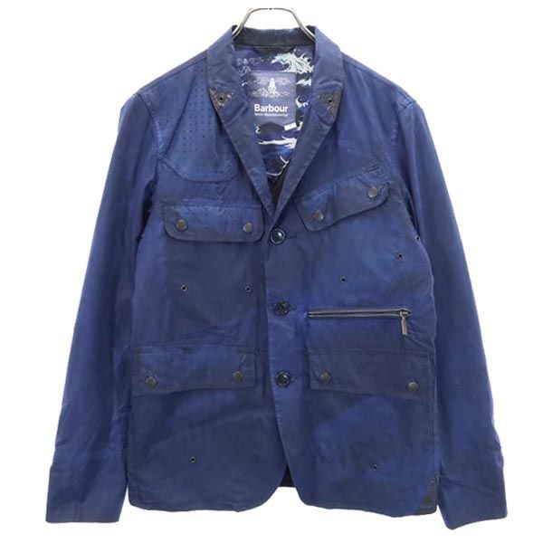 Barbour バブアー 長袖 コットンジャケット M 紺 White Mountaineering ホワイトマウンテニアリング コラボ