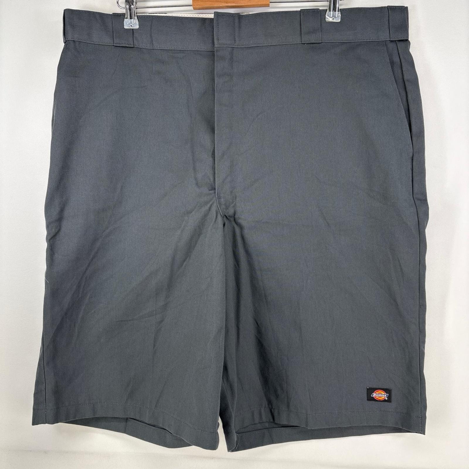 古着 ディッキーズ Dickies ショートパンツ ワーク ワンポイントロゴ ハーフパンツ 大きいサイズ w42 グレー メンズ