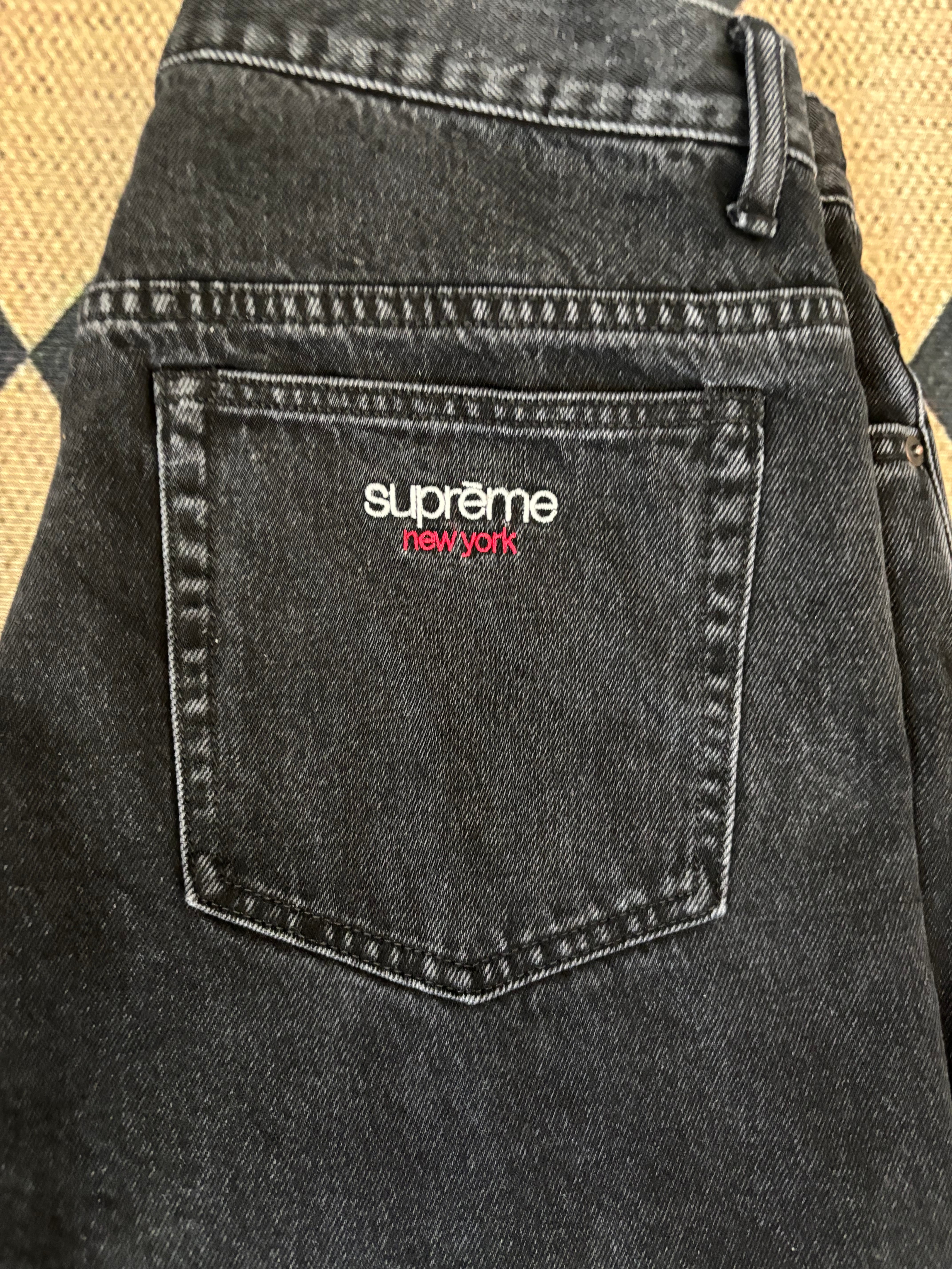 シュプリーム バギージーンズ (26SS) "ブラック"