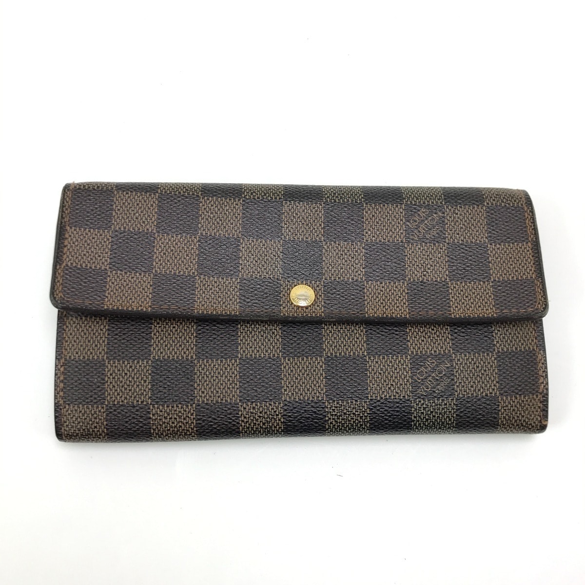 $$ LOUIS VUITTON ルイヴィトン 長財布 ダミエ ポルトフォイユサラ N61734 ブラウン
