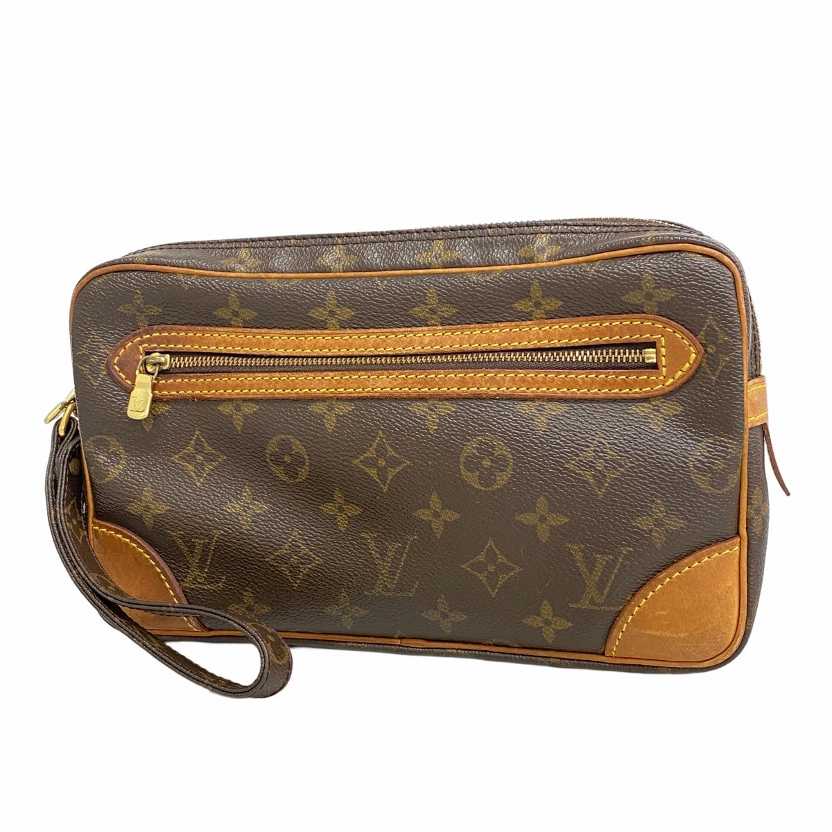★最終価格【6ce5937】ルイヴィトン クラッチバッグ モノグラム マルリードラゴンヌGM M51825 ブラウン【中古】メンズ