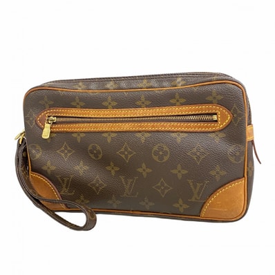 ★最終価格【6ce5937】ルイヴィトン クラッチバッグ モノグラム マルリードラゴンヌGM M51825 ブラウン【中古】メンズ