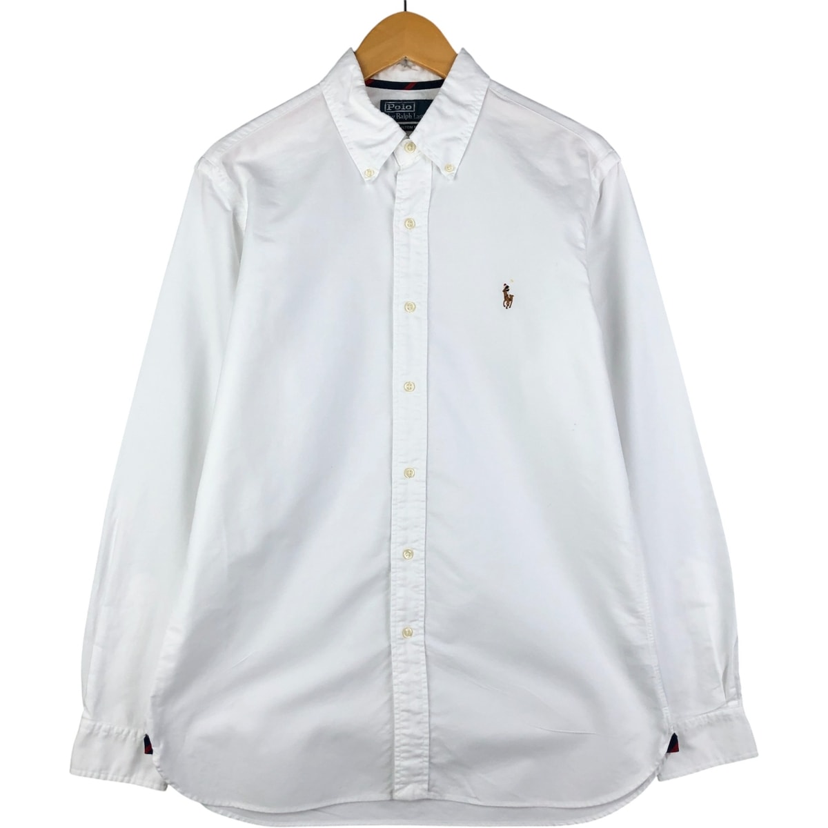 古着 ラルフローレン Ralph Lauren CUSTOM FIT 長袖 ボタンダウンシャツ メンズM相当/eaa592791