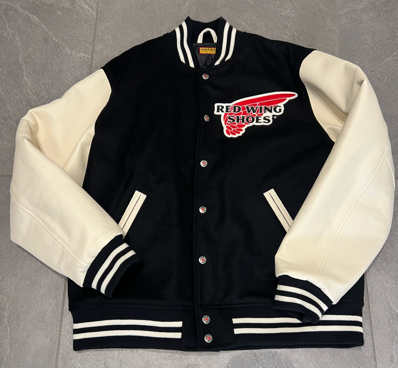HUMAN MADE x RED WING Varsity Jacket "Black"