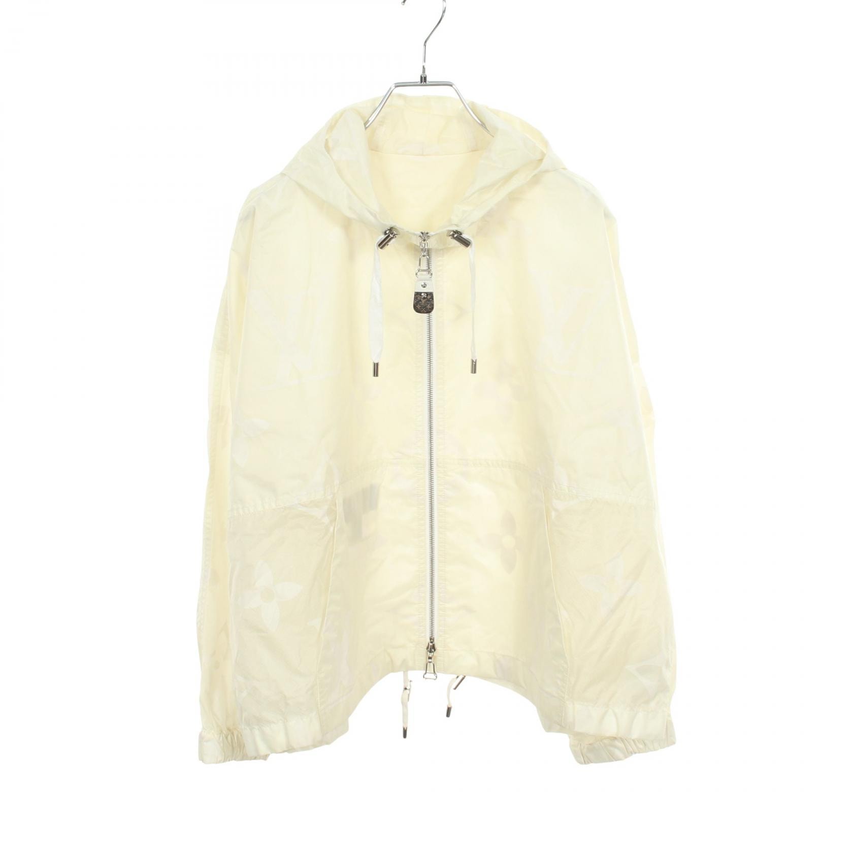 ルイ・ヴィトン LOUIS VUITTON モノグラム フード付き 衣料品 アウター ナイロン ポリウレタン レディース アイボリー系 RW212W FD8 FLOW23 【中古】