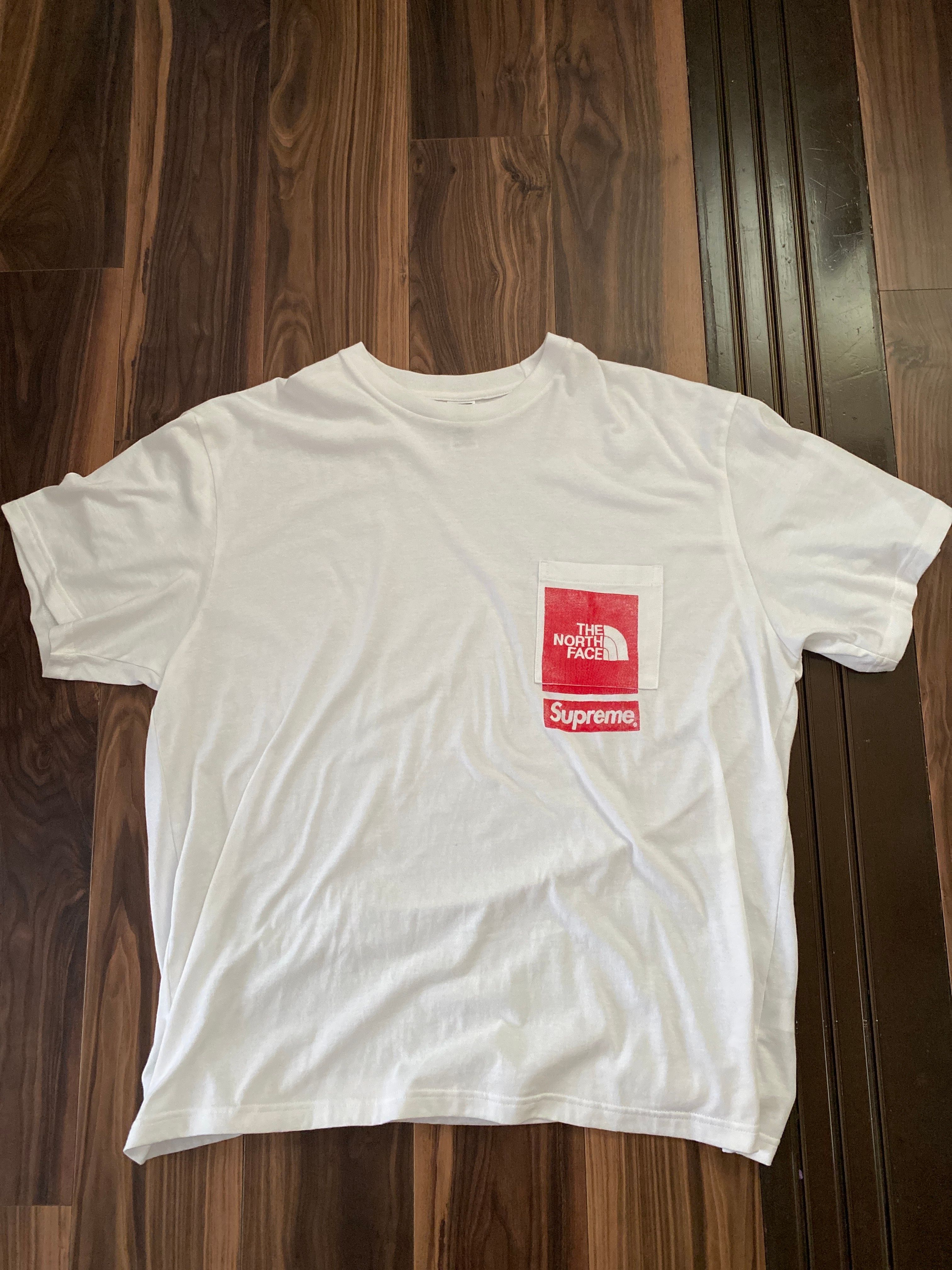 Supreme x The North Face Printed Pocket Tee "White"