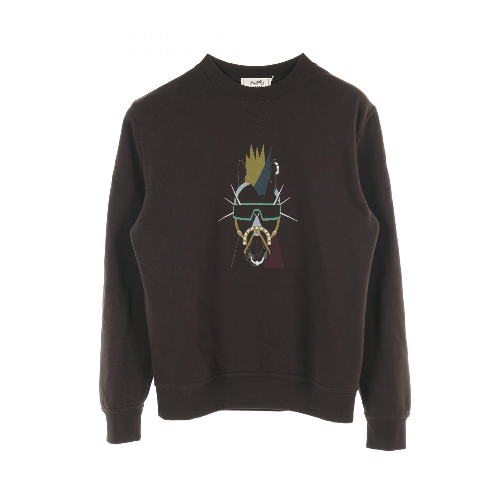 エルメス HERMES Punk'H スウェット 衣料品 トップス コットン メンズ グリーン系 【中古】