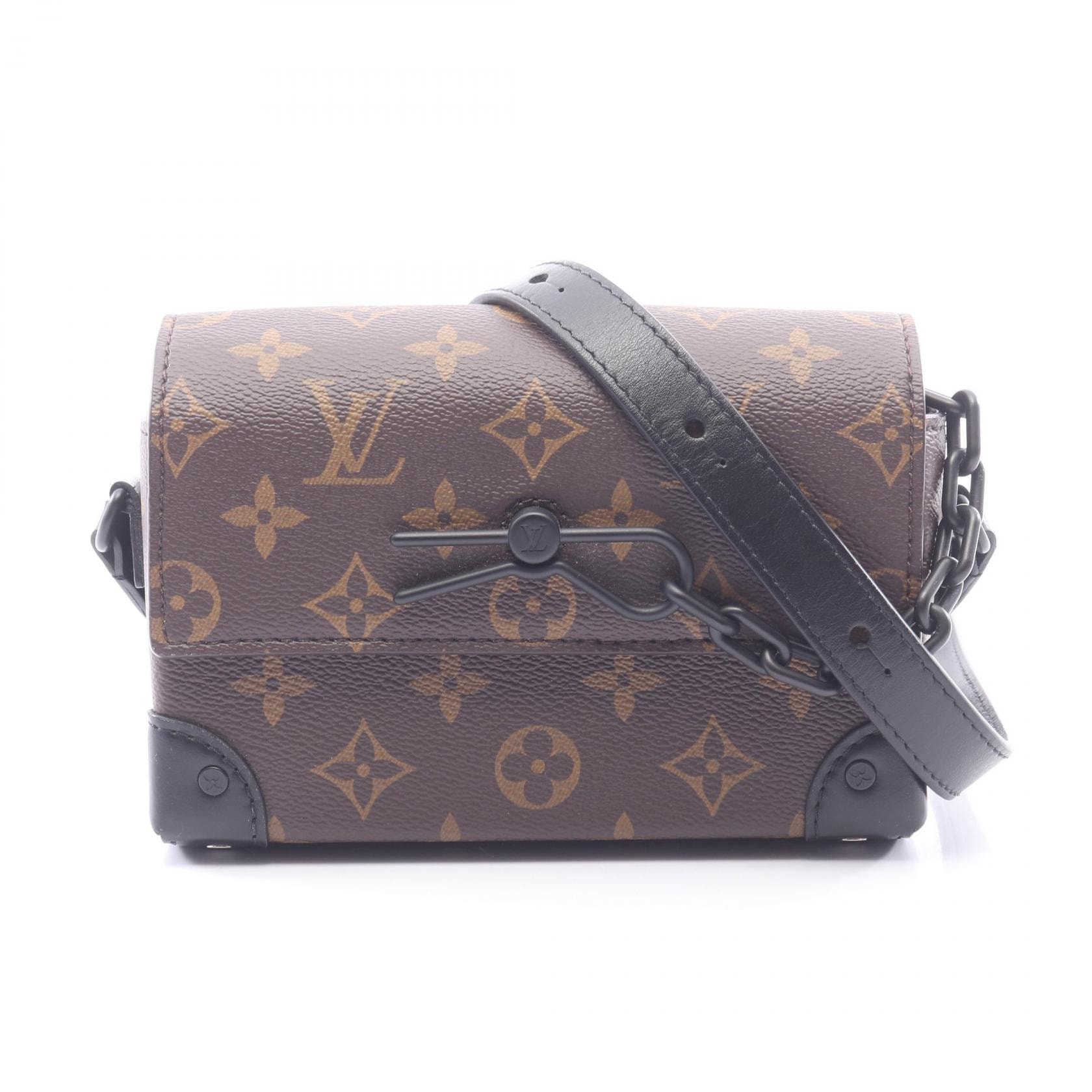 ルイ・ヴィトン LOUIS VUITTON スティーマー ウェアラブル ウォレット ショルダーバッグ バッグ PVCコーティングキャンバス レザー モノグラム・マカサー メンズ ブラウン系 / ブラック系 M83613 【中古】