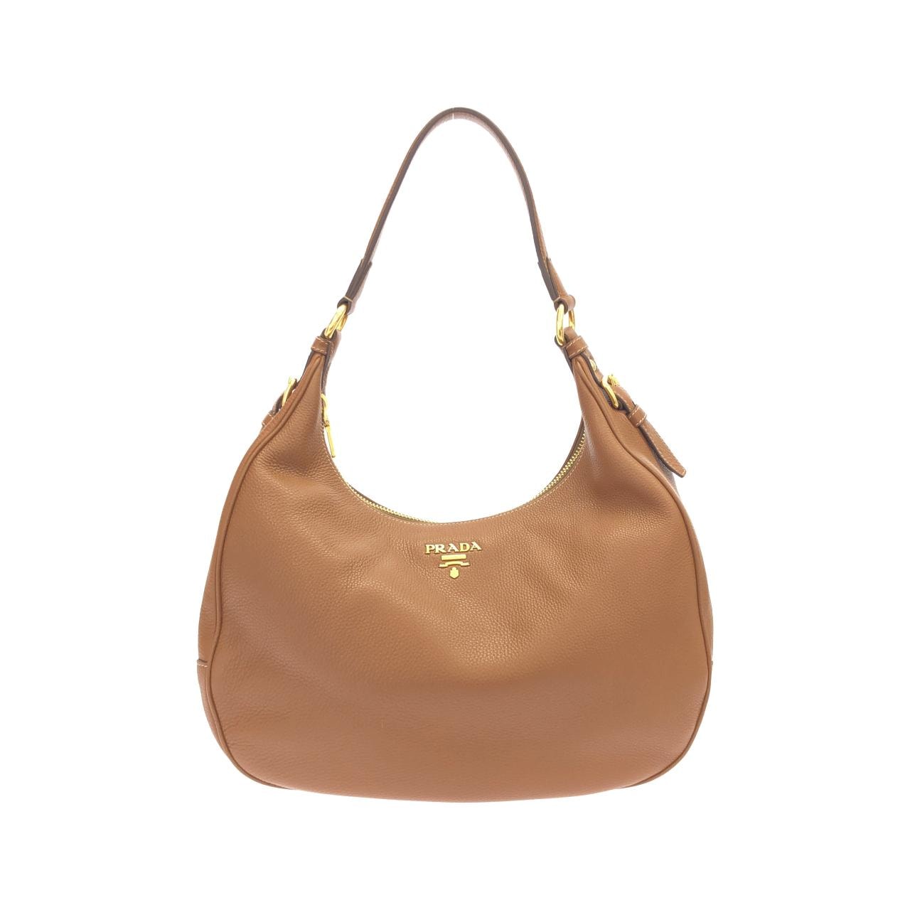 B (目立った傷や汚れなし)】PRADA プラダ 三角ロゴ 金具 レザー
