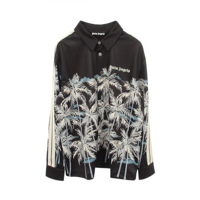 パームエンジェルス PALM ANGELS パームツリー トラックシャツ 衣料品 アウター ポリエステル メンズ ブラック系 / ベージュ系 【中古】