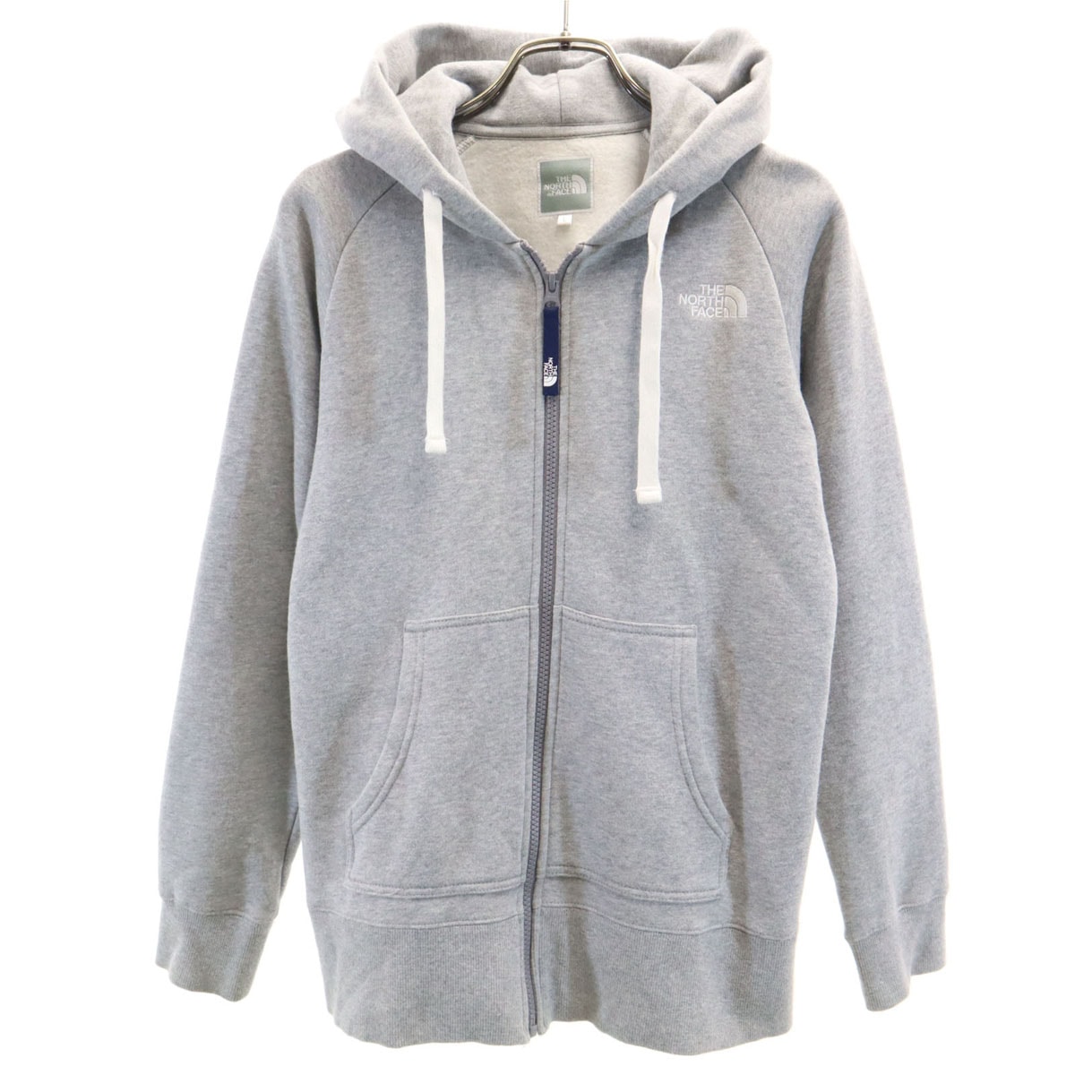 THE NORTH FACE ノースフェイス 長袖 リアビュー スウェット ジップパーカー L グレー NTW61955 アウトドア 裏起毛