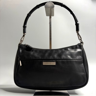 GUCCI グッチ バンブー ワンショルダーバッグ アクセサリーポーチ レザー