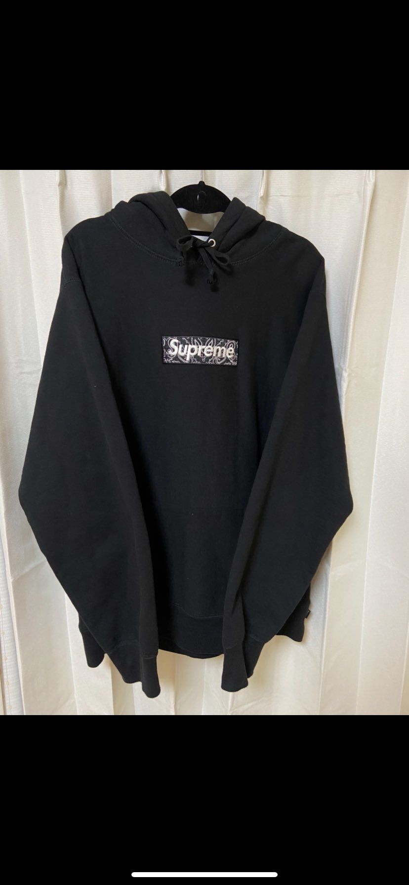 Supreme Bandana Box Logo Hooded Sweatshirt "Black"