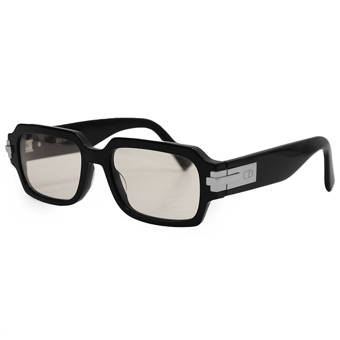 SALE【極美品】Dior ディオール サングラス サイズ 54□18-145 メンズ レディース ユニセックス Dior Black Suit XL S1| レクタンギュラー カラーレンズ 小物 箱・ケース・クロス・替レンズ付属 ブラック 黒 イタリア製