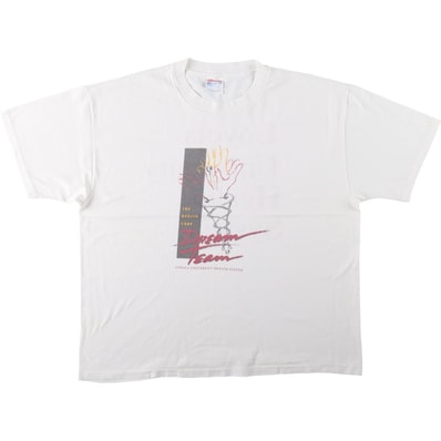 古着 90年代 ヘインズ Hanes HEAVYWEIGHT 50/50 カレッジTシャツ メンズXL相当 ヴィンテージ/eaa661225