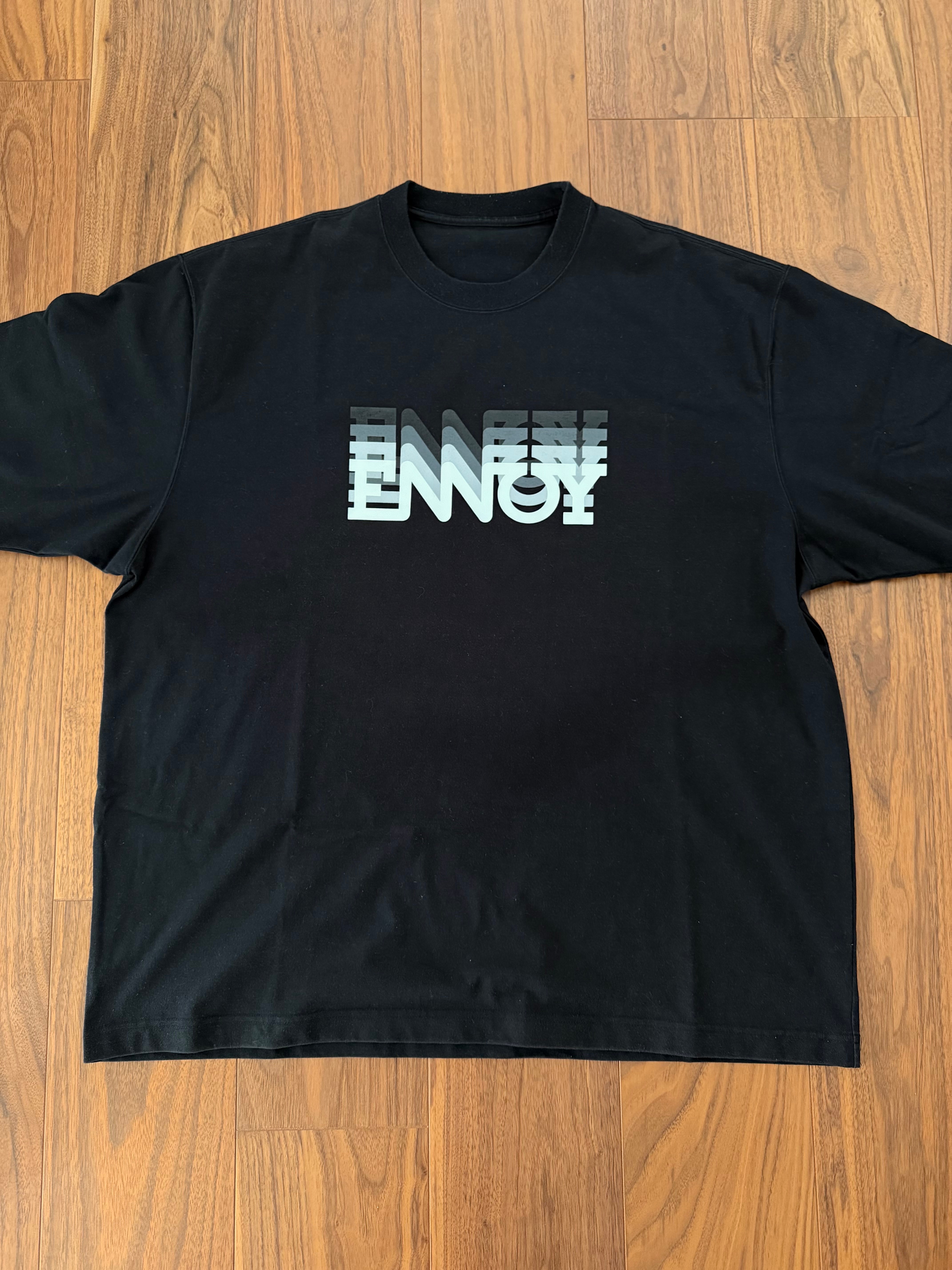 ENNOY Electric Logo Gradation ss Tee "Black"