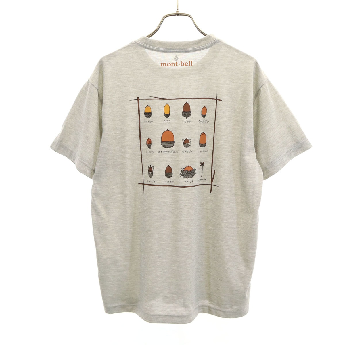 mont-bell モンベル どんぐり 半袖 WIC. Tシャツ S グレー アウトドア