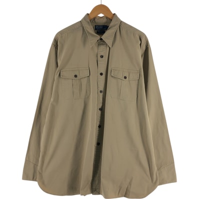 古着 ラルフローレン Ralph Lauren TOBIAS WORKSHIRT 長袖 コットンシャツ メンズXXL相当/eaa526256