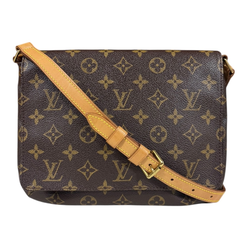 ルイヴィトン ミュゼットタンゴ モノグラム ショルダーバッグ モノグラムキャンバス M51257 ブラウン レディース LOUIS VUITTON  中古